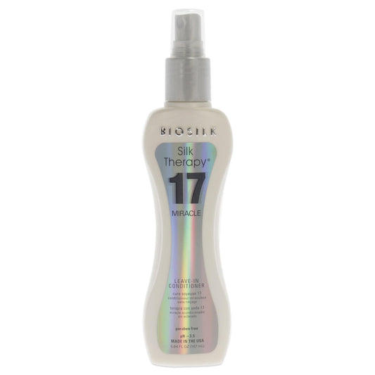 White Smoke Biosilk Silk Therapy 17 Miracle Leave In Conditioner for Unisex, 5.64 Ounce