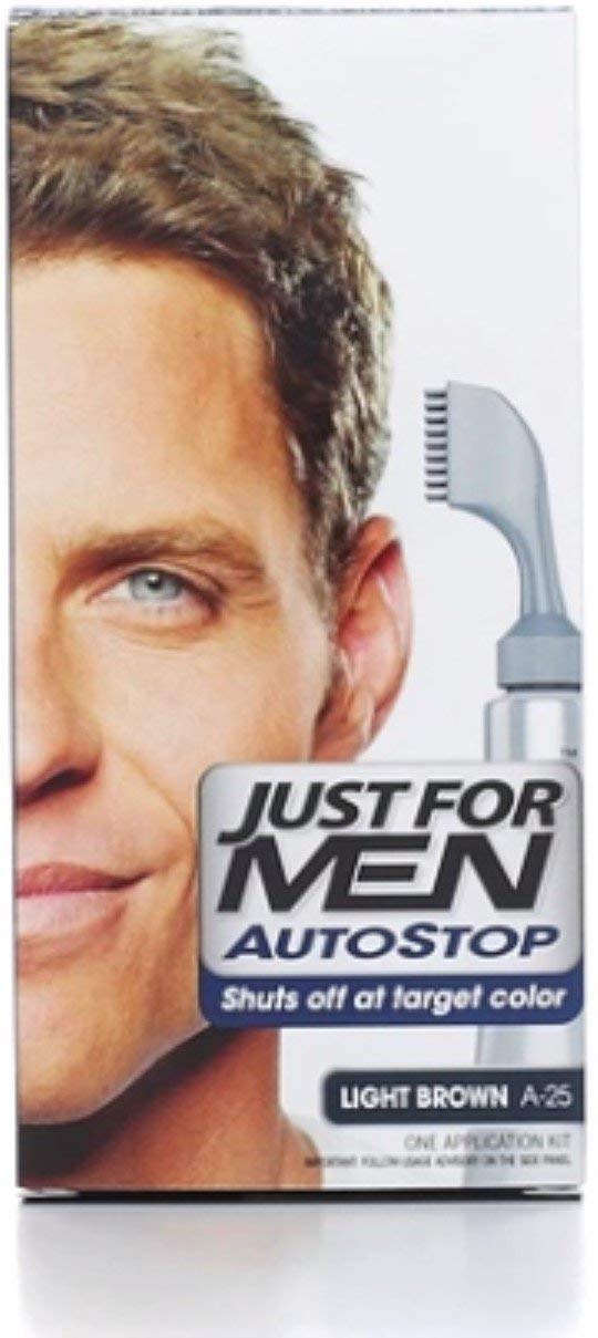 Lavender JUST FOR MEN Men AutoStop Foolproof Haircolor, Light Brown A-25 1 Kit (Pack of 8)