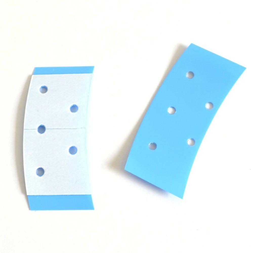 White Smoke AIRAO Hair System Tape Bonding Toupee Hairpiece Hair Extensions Tape Adhesive Glue Strips Wig Tape Double Sided Shape C Contour 36 Pieces Per Bag