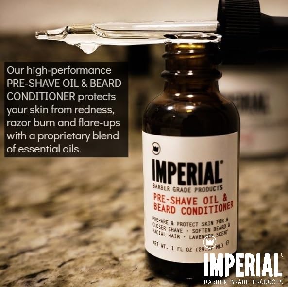 Black Imperial Barber Pre-shave Oil & Beard Conditioner, 1 oz
