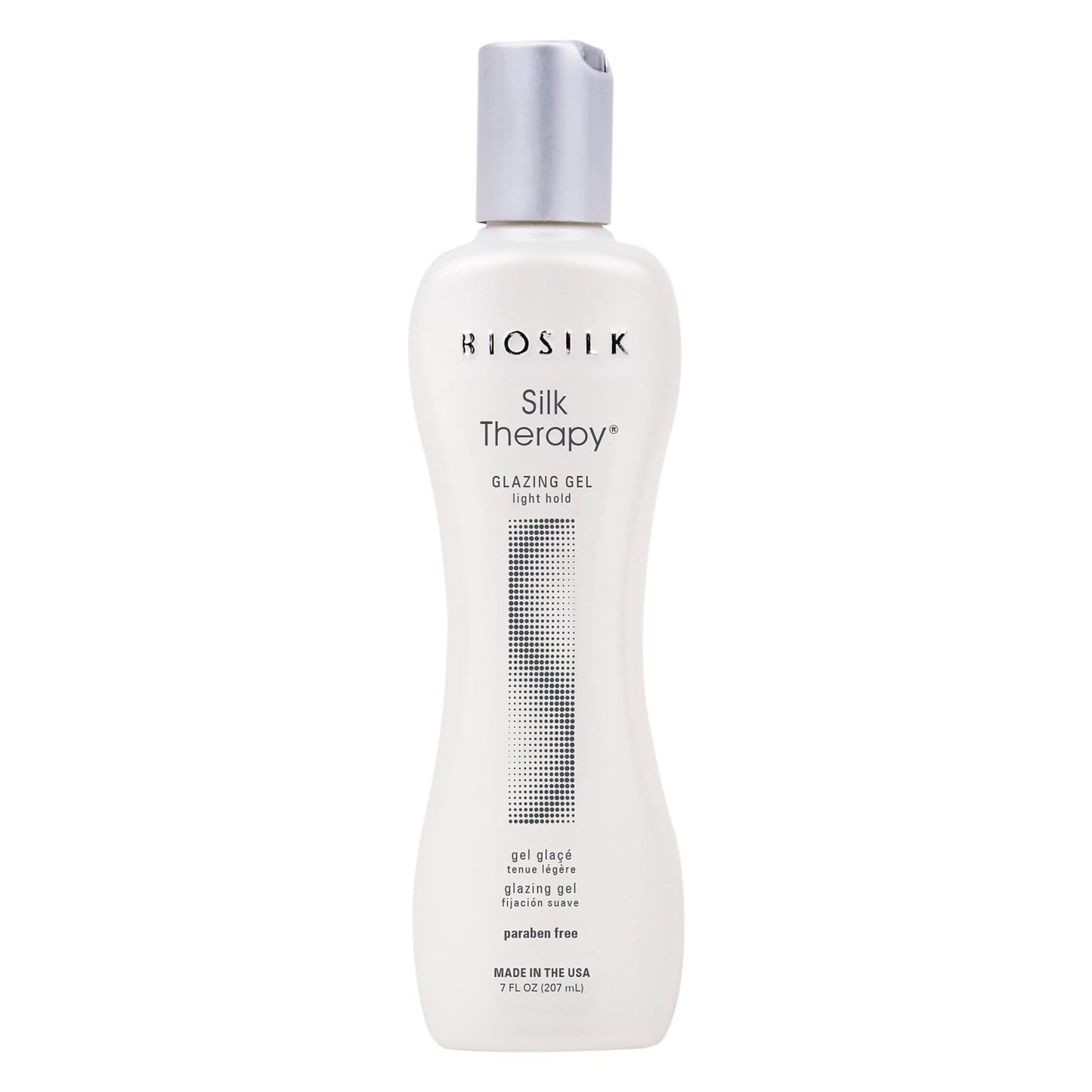 Lavender BioSilk Silk Therapy Glazing Gel, Light-Hold Styling Gel For Shine Without Stickiness, Sulfate, Paraben, & Cruelty-Free, 7 Oz