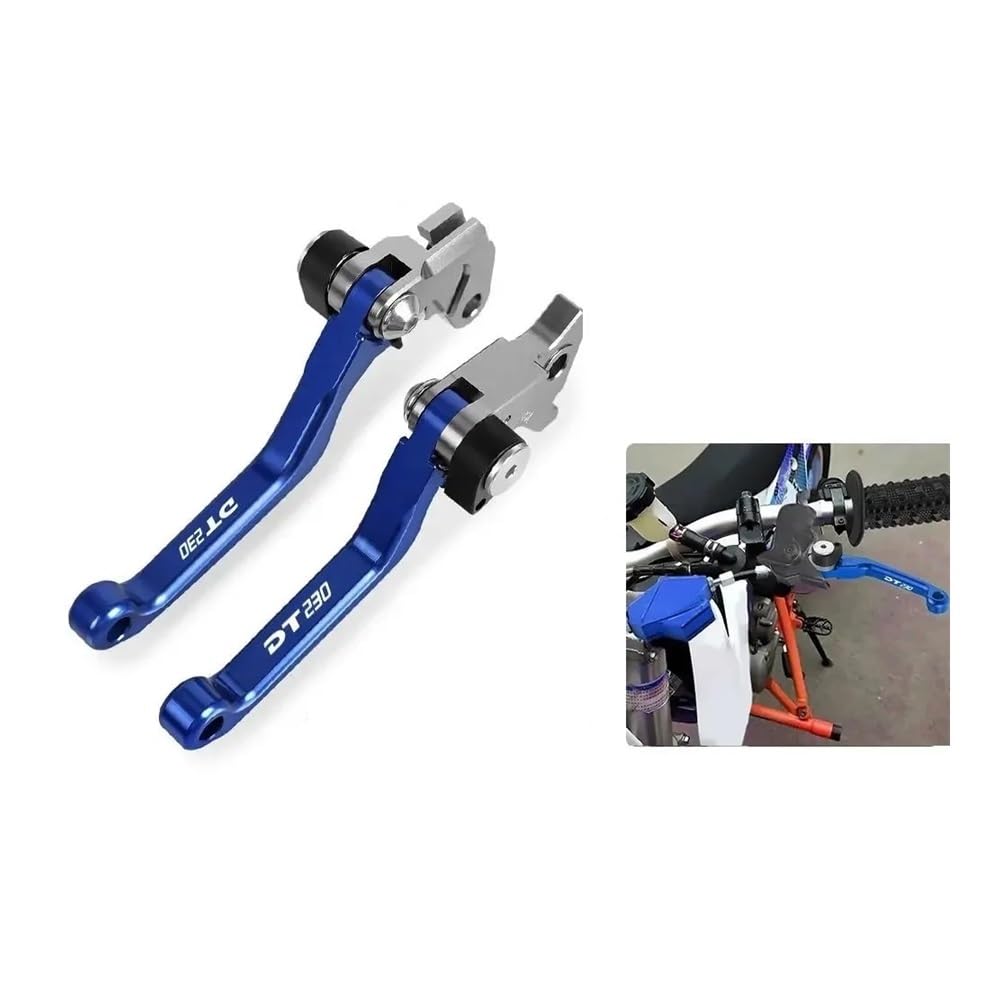 White Smoke Brake Clutch Lever For DT230 For LANZA 1997 1998 1999 Motorcycle Accesorios CNC Pivot Brake Clutch Levers Handle