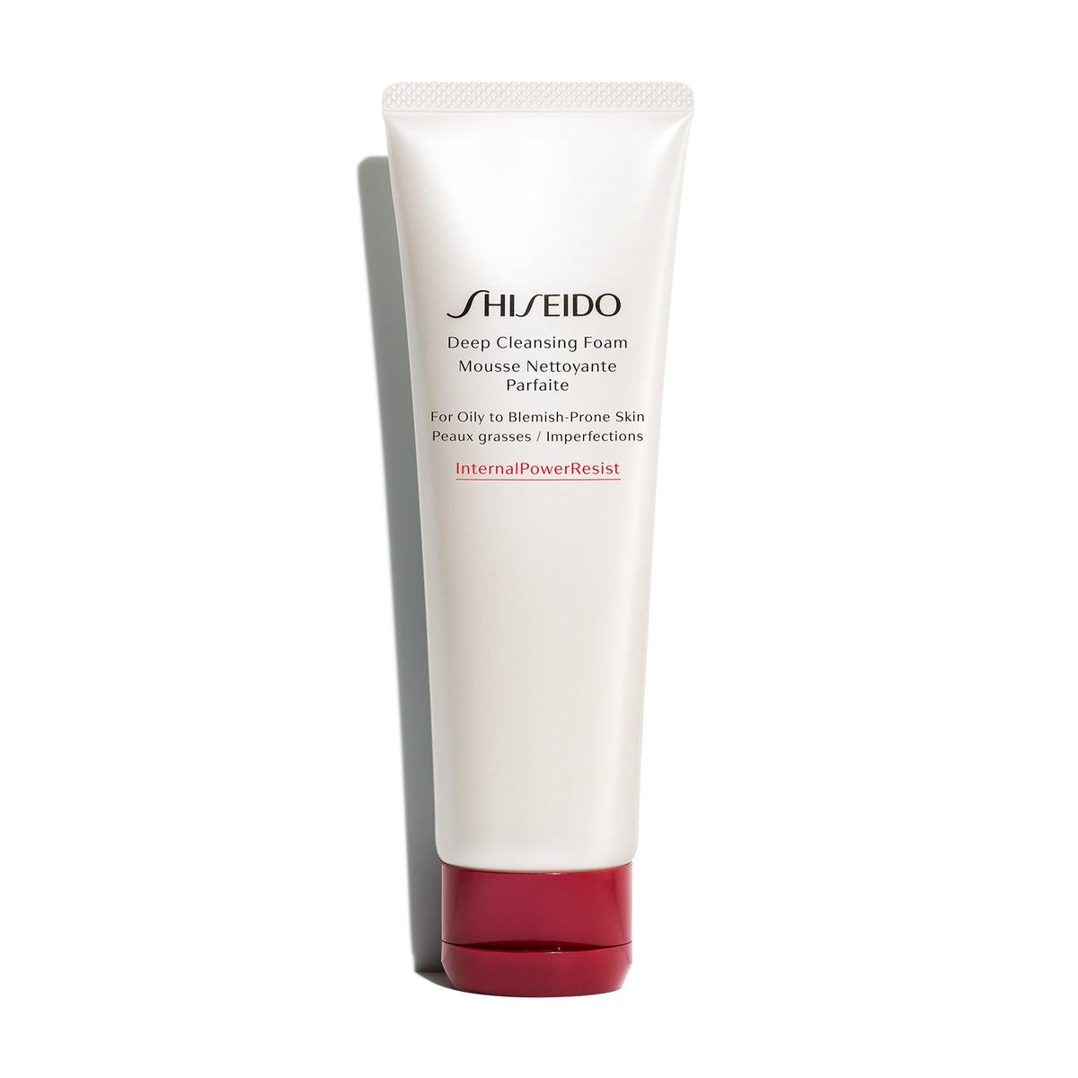 White Smoke Shiseido Deep Cleansing Foam - 125 mL - Deeply Cleanses & Removes Impurities for a Fresh, Smooth Finish - For Oily to Blemish-Prone Skin