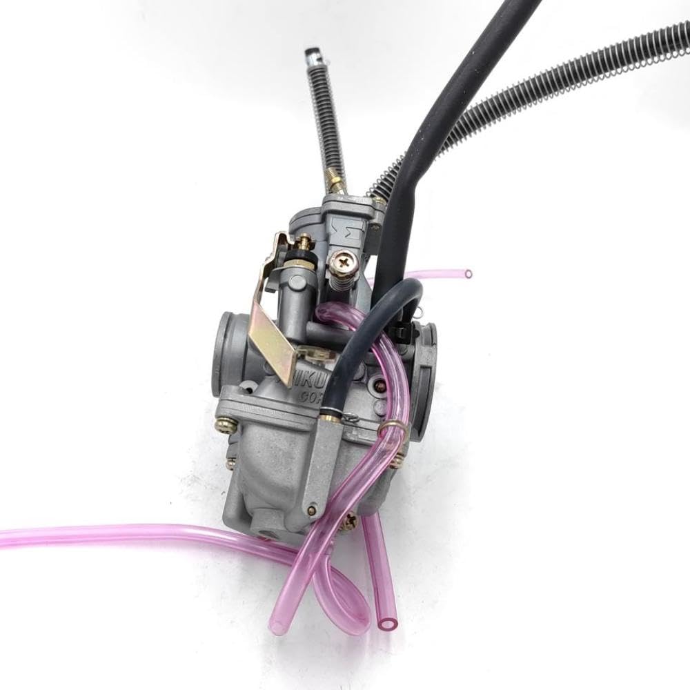 White Smoke DEFYAN Carburetor 30mm Fits TM30 TMX Compatible with Lanza DT230 DT200WR DT200S RZ250 RZ350 Flat Slide Smoothbore