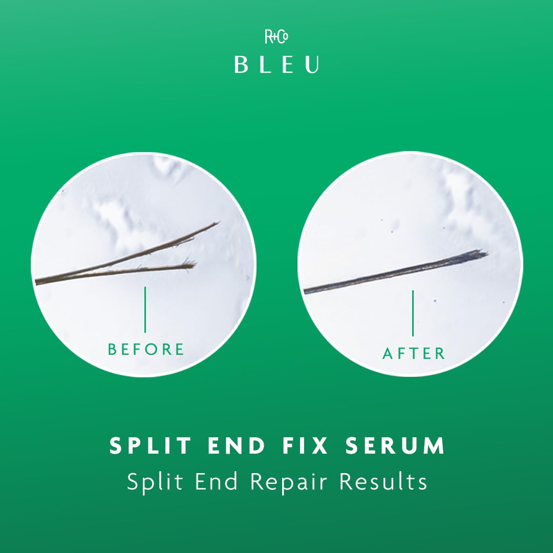 Dark Cyan R+Co BLEU SPLIT END FIX Serum 2 Pack