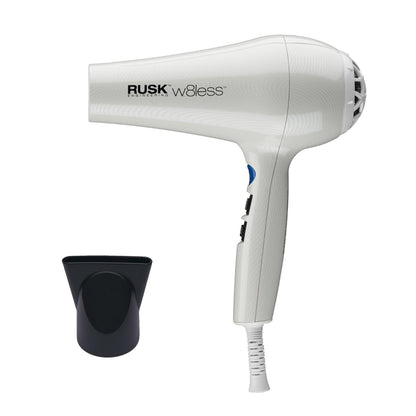 White Smoke Rusk W8less Professional Lightweight Ceramic Tourmaline Hair Dryer, 2000 Watt