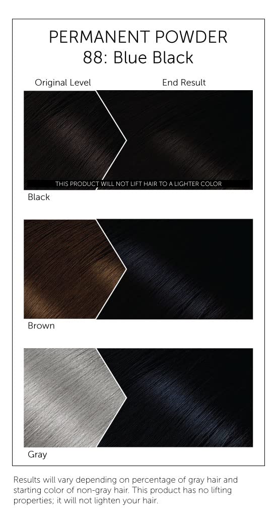 White Smoke #88 Blue Black Bigen Permanent Powder (3 Pack)