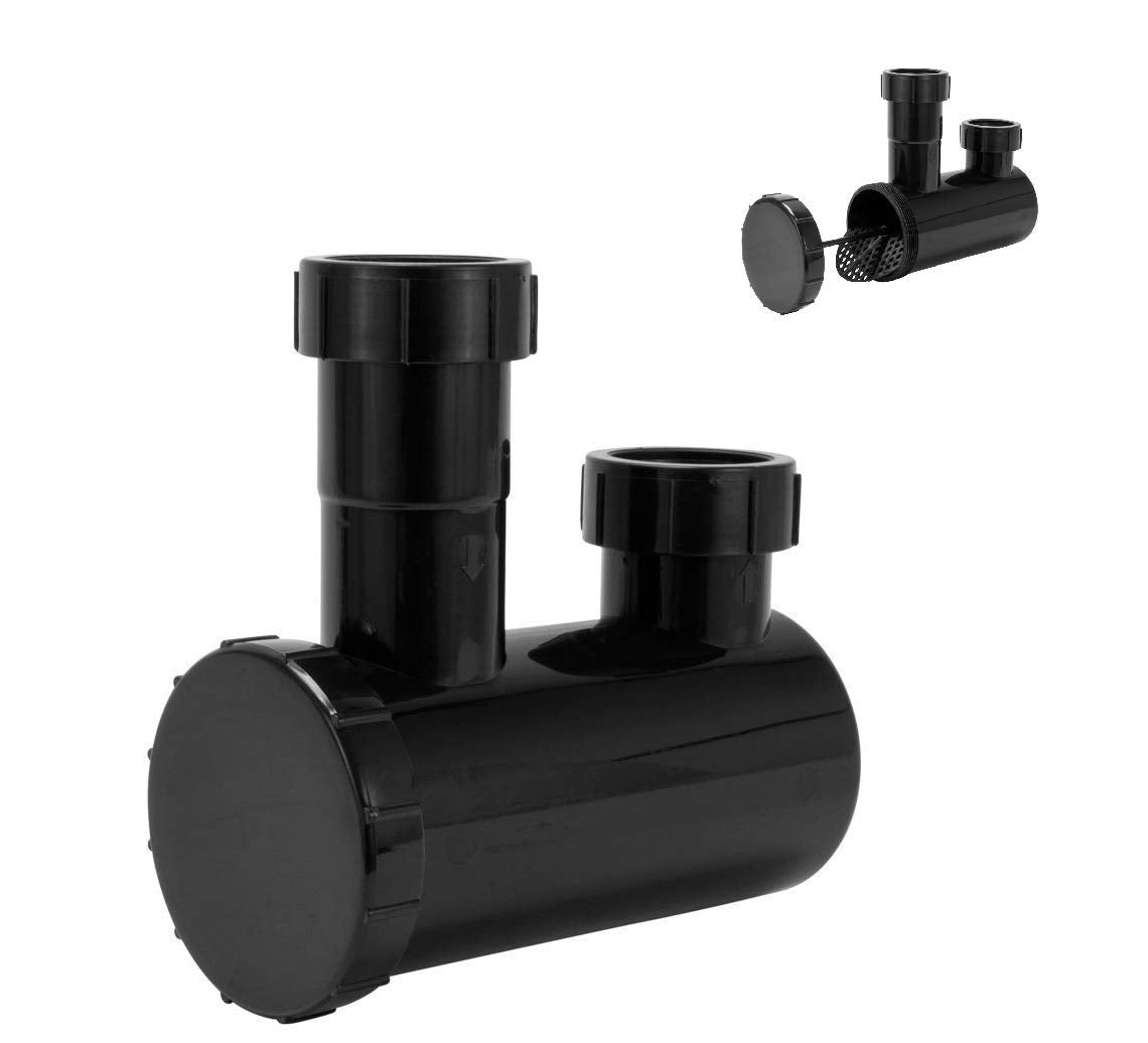 White Smoke Universal P Trap Shampoo Bowl Sink Hair PVC P Trap Beauty Barber Salon Equipment By Omwah