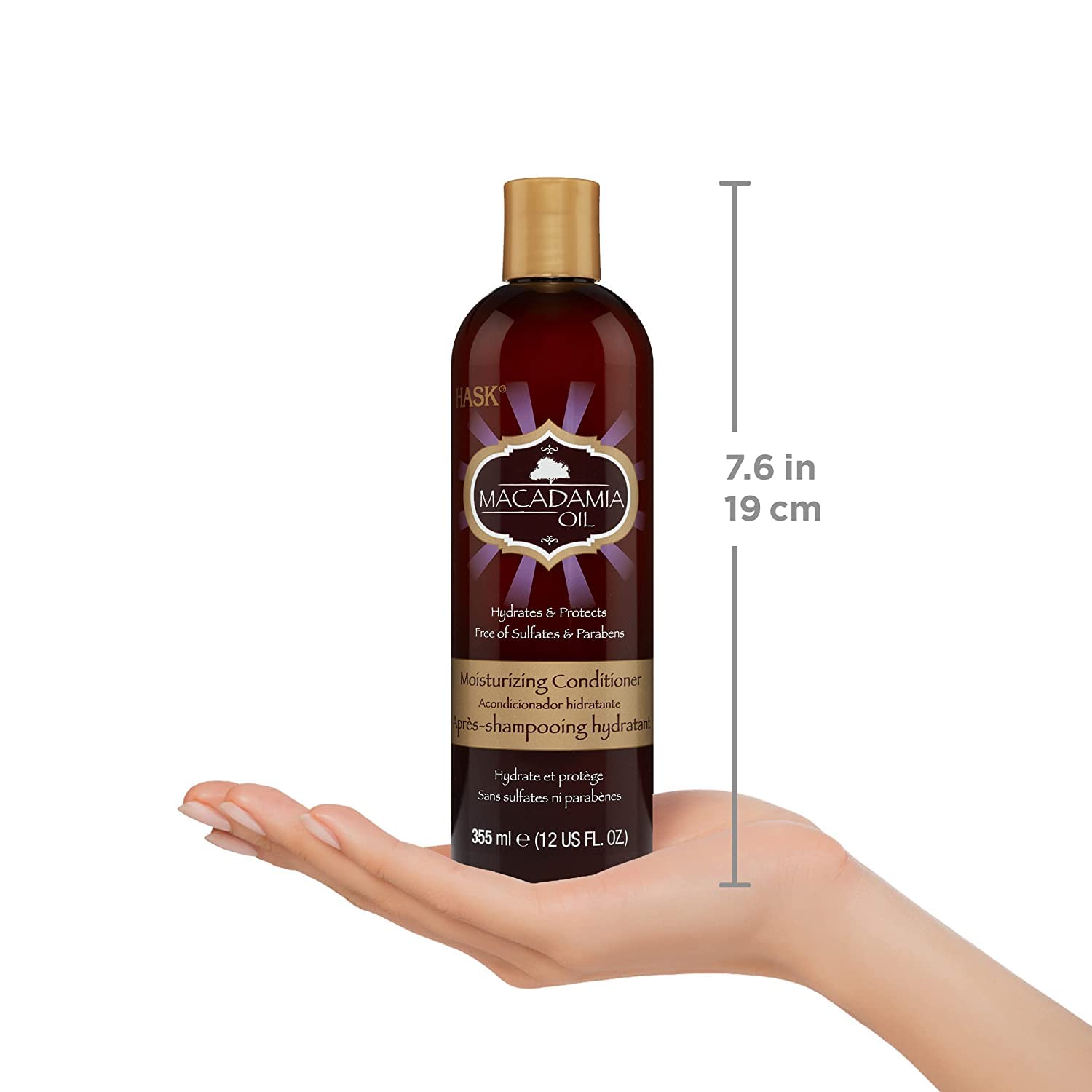 White Smoke Hask Conditioner Macadamia Oil Moisturizing 12 Ounce (354ml) (2 Pack)