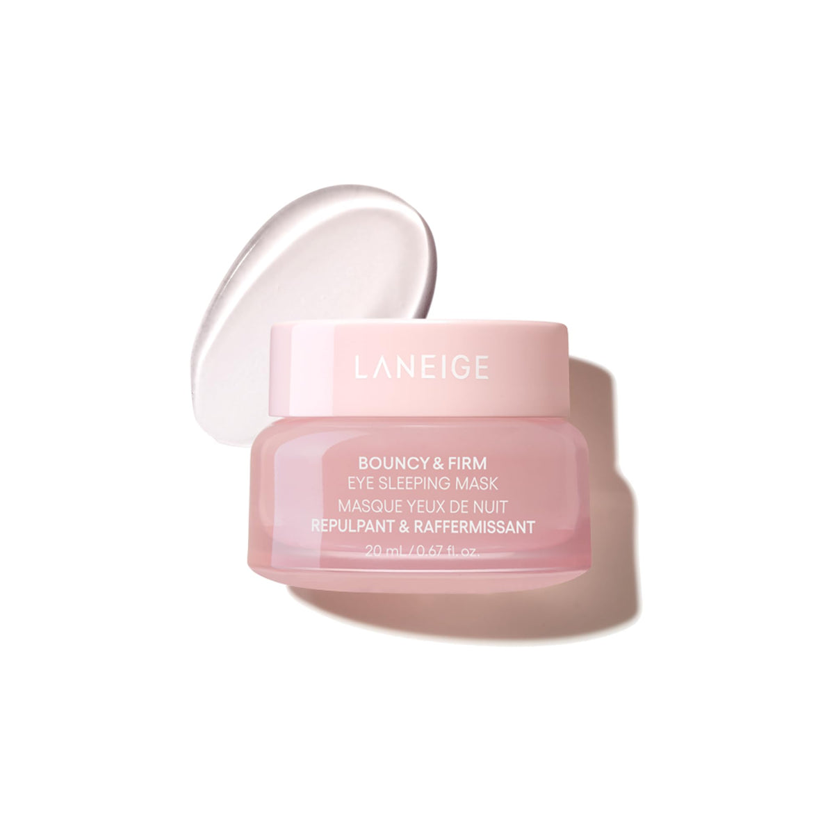 White Smoke LANEIGE Bouncy & Firm Eye Sleeping Mask