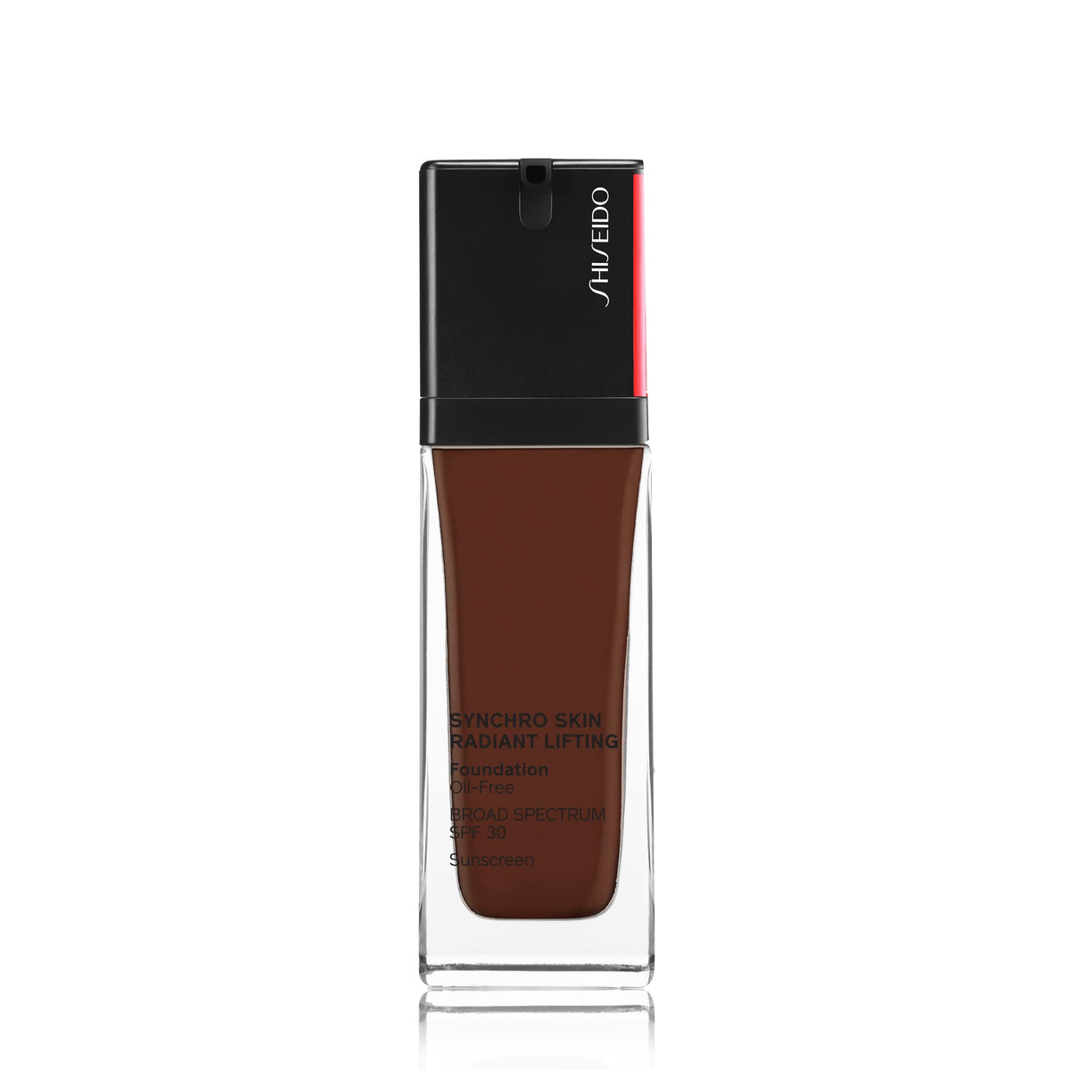 Saddle Brown Shiseido Synchro Skin Radiant Lifting Foundation SPF 30, 450 Copper - 30 mL - Medium-to-Full, Buildable Coverage - 24-HR Hydration - Transfer, Crease & Smudge Resistant - Non-Comedogenic