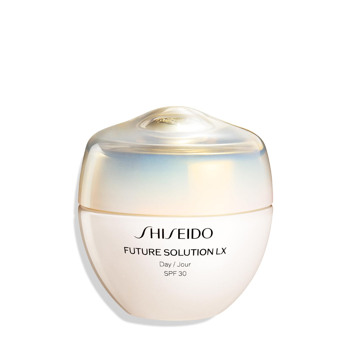 White Smoke Shiseido Future Solution LX Total Protective Cream SPF 30 - Luxurious Anti-Aging Day Cream with Broad-Spectrum SPF 30 Protection - All Skin Types - Non-Comedogenic - 50mL