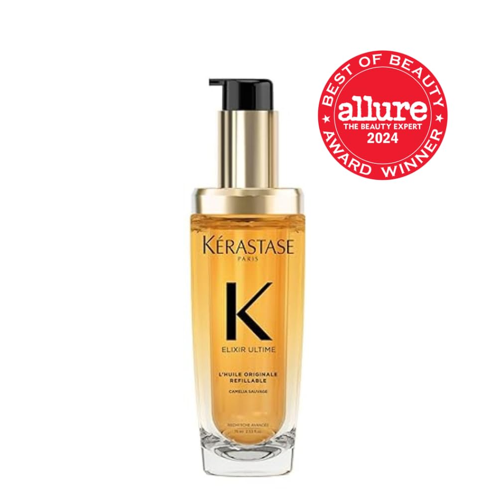 White Smoke Kerastase Elixir Ultime Refillable Oil – For Shine & Hydration