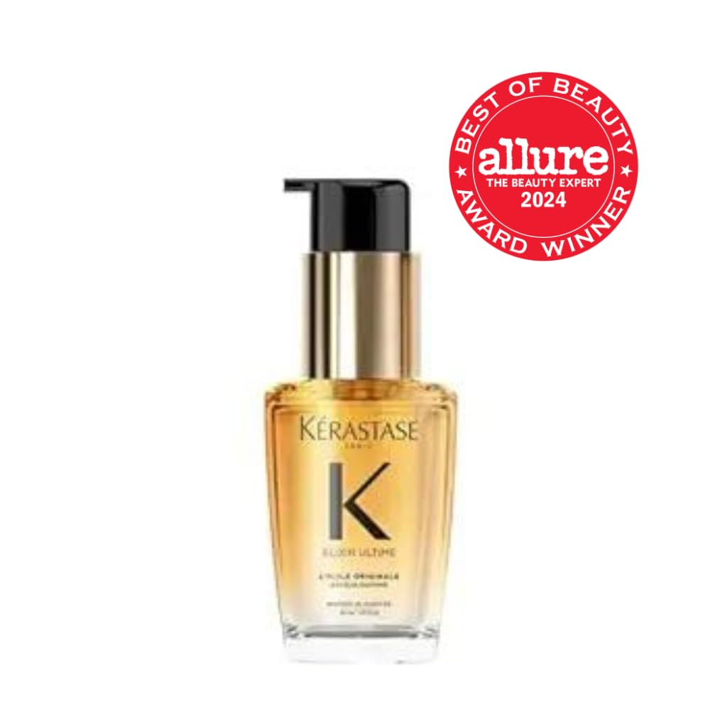 White Smoke Kerastase Elixir Ultime Refillable Oil – For Shine & Hydration