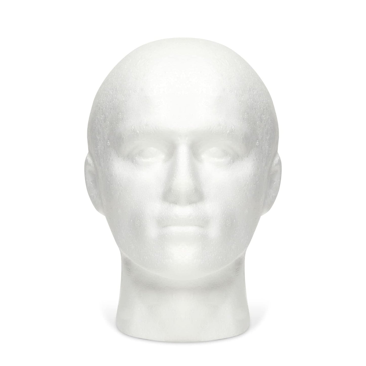 White Smoke Juvale Mannequin Head for Masks, Hats, Wigs - White, 9.25 x 7 x 11 in - Foam Head Wig Stand & Hat Display
