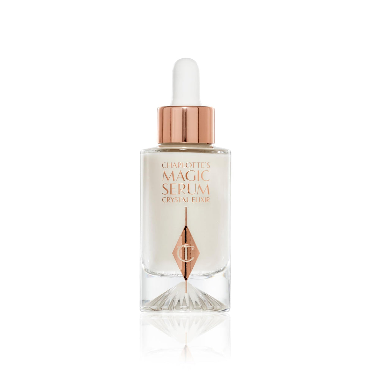 White Smoke Charlotte Tilbury Magic Serum Crystal Elixir - Firming Peptide Face Serum