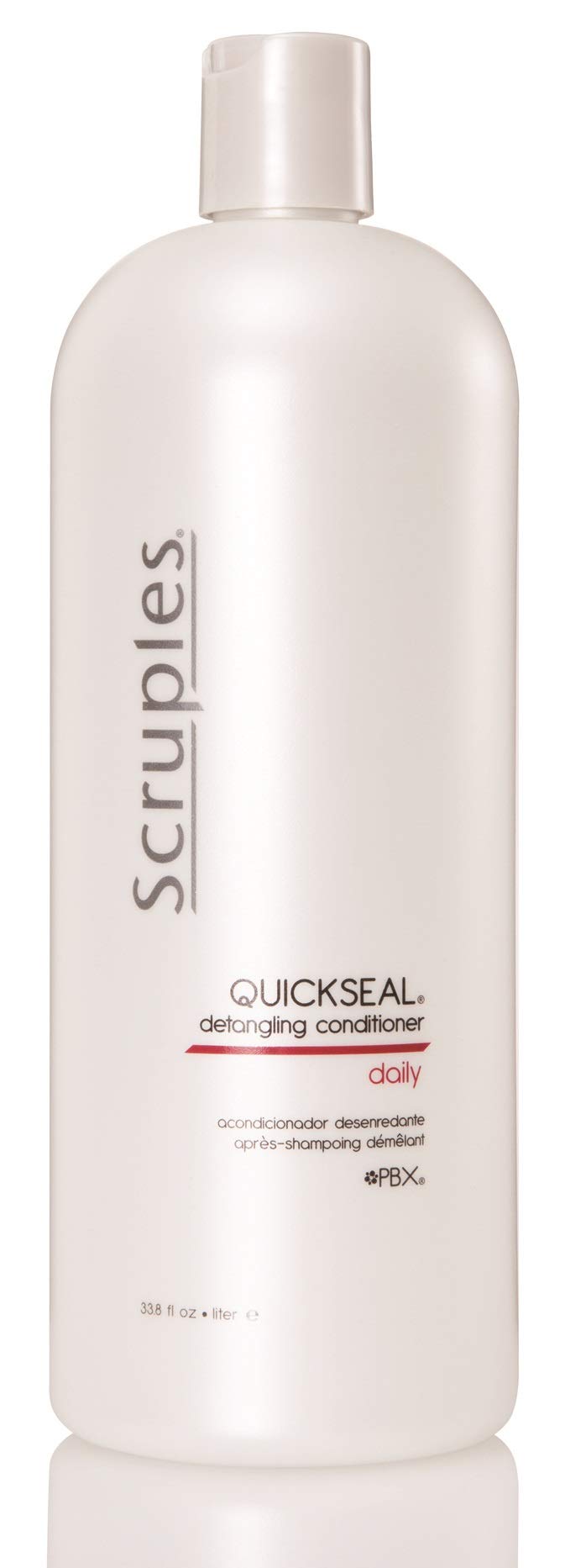 Light Gray Scruples Quickseal Detangling Conditioner, Control Frizz, 33.8 Fl oz