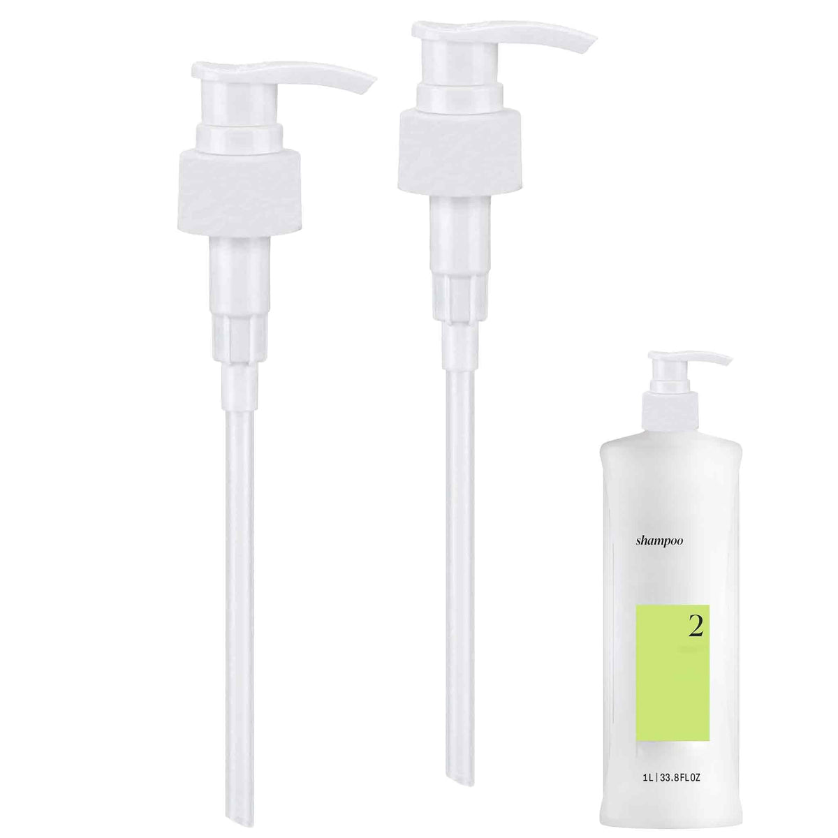 White Smoke 2 Pack Pump for Nioxin Shampoo Conditioner 33.8 oz Bottle, Liter Pump Dispenser for Nioxin System 1-4 Bottles,Liter Shampoo Pump for Nioxin System 2