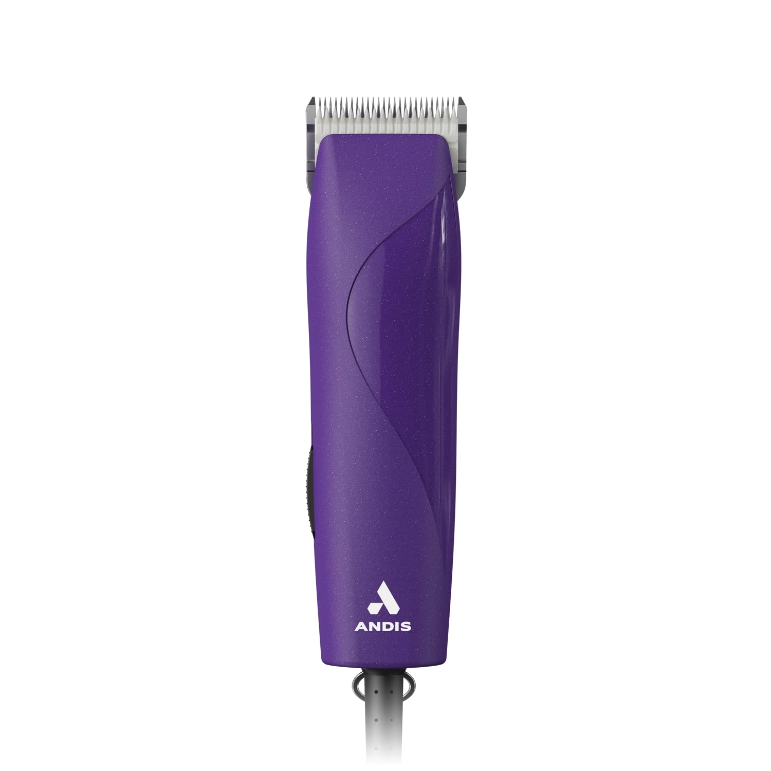White Smoke Andis 24820 EasyClip Professional-Animal 7-Piece Detachable Ceramic Blade Clipper Kit, Frustration Free Packaging, Purple