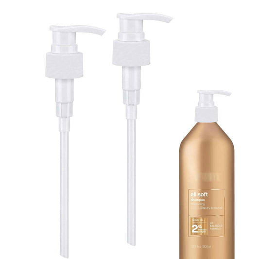 White Smoke 2 Pack Shampoo/Conditioner Pump Compatible with Redken 1 L/33.8 Fl Oz Bottles, Dispensing Liter Pump for Redken Shampoo and Conditioner Bottles Replacement Pumps