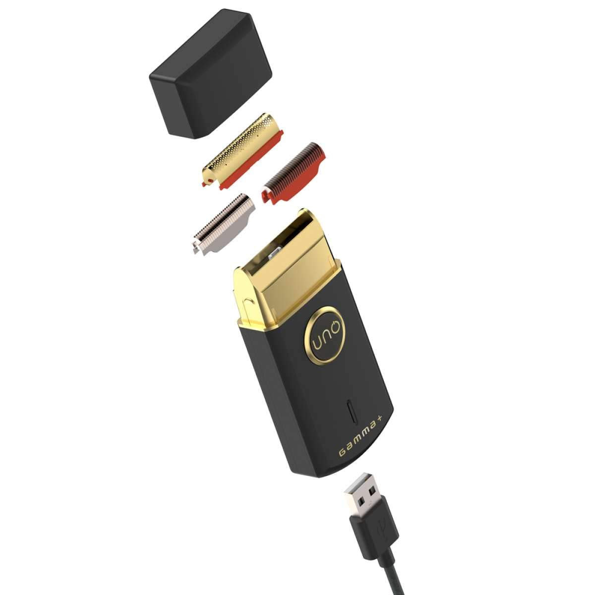 White Smoke GAMMA+ Uno Mini-Sized Travel Cordless Mens Single Foil Shaver, Micro-USB Rechargeable for Shorter Facial Stubble
