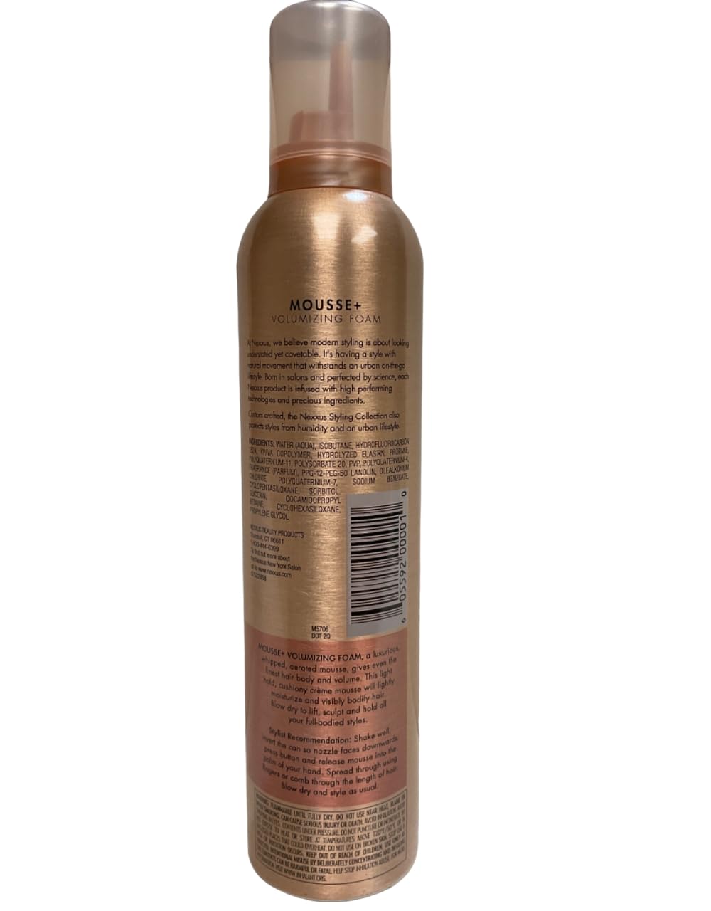 Dark Olive Green Nexxus Mousse Plus 10.6 Ounce Volumizing Foam Medium Hold (313ml) (2 Pack)