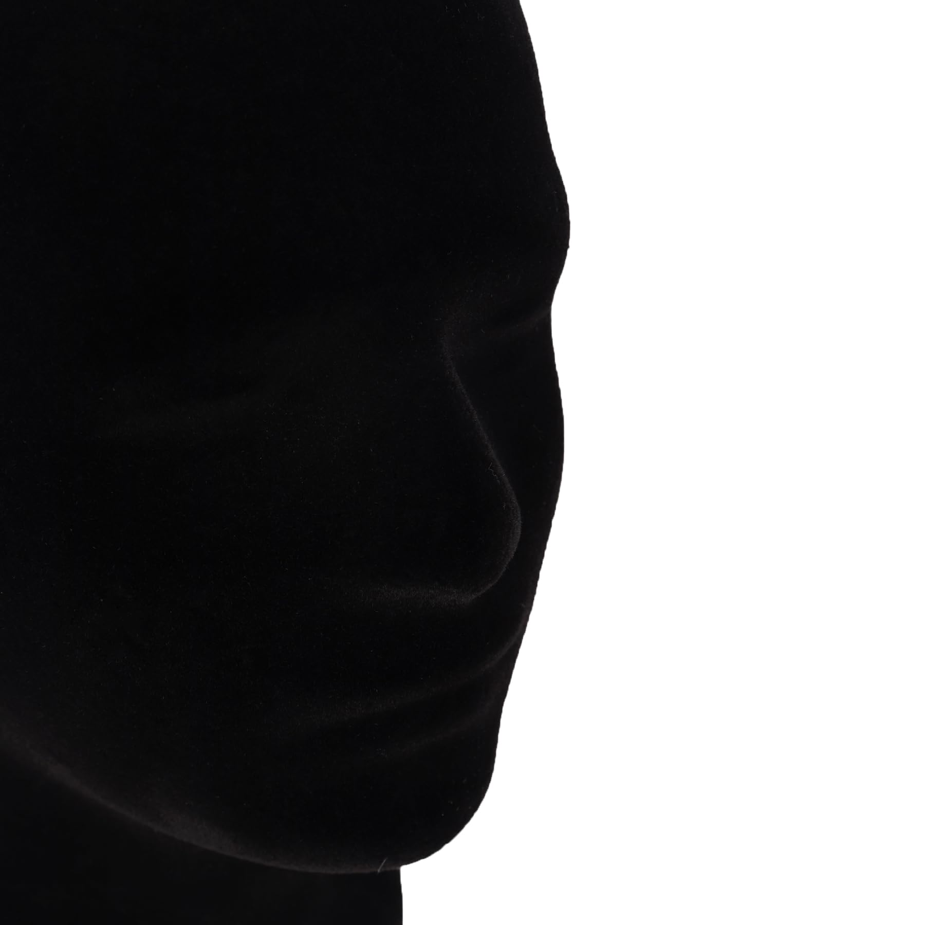 White Smoke MapofBeauty Black Velvet Foam Mannequin Head Male Display Stand Styrofoam Wig Head (Black)