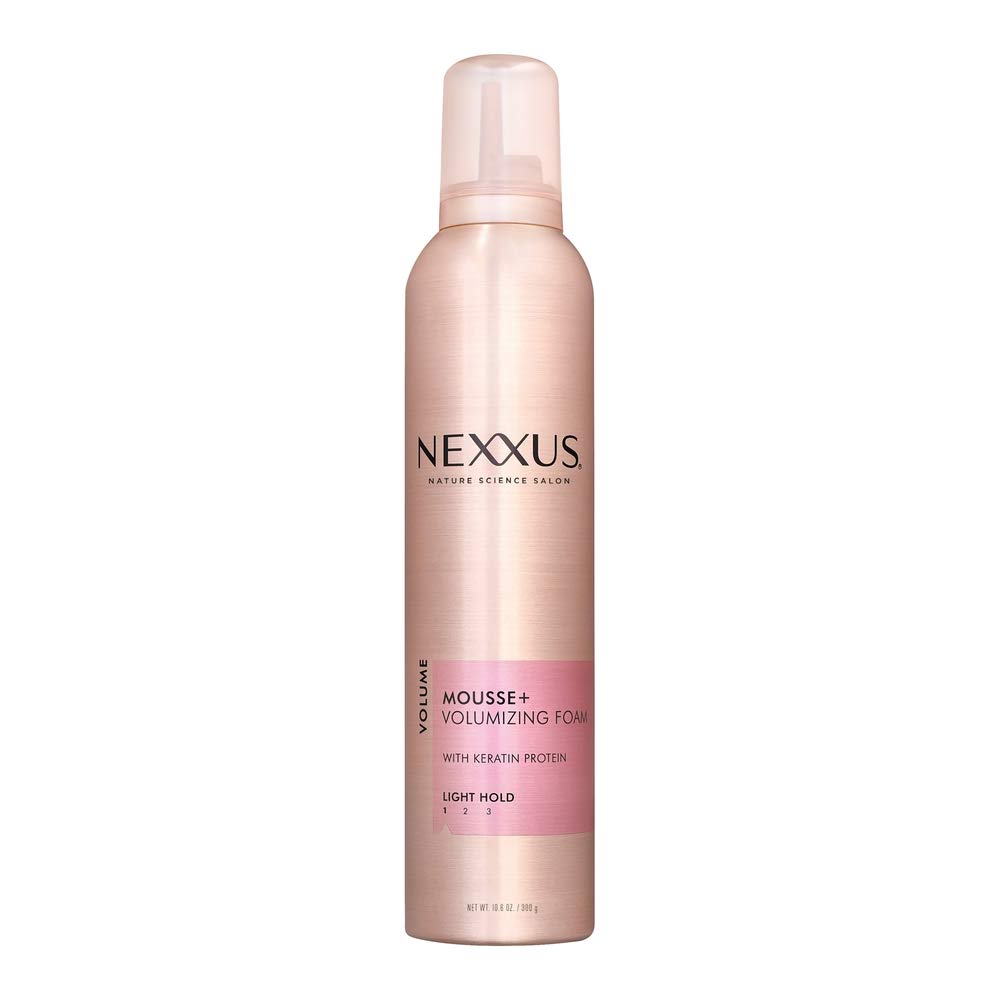 Antique White Nexxus Mousse Plus 10.6 Ounce Volumizing Foam Medium Hold (313ml) (2 Pack)