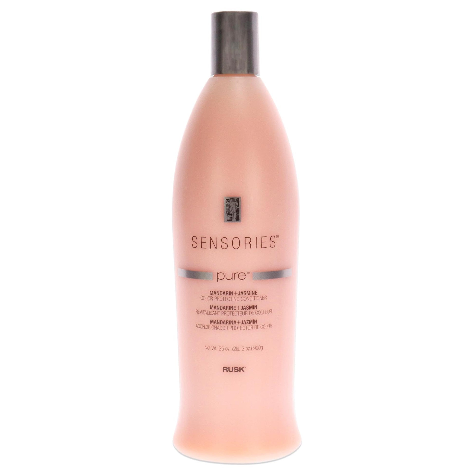 White Smoke RUSK Sensories Pure Mandarin and Jasmine Vibrant Color Conditioner, Keeps Color and Highlights Vibrant, 33.8 fl. oz