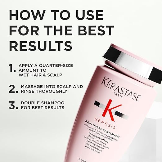 White Smoke Kerastase Genesis Nutri-Fortifiant Shampoo – For Weak Hair