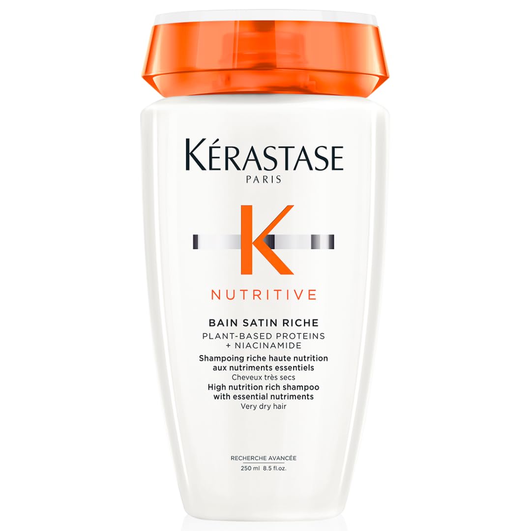 White Smoke KERASTASE Nutritive Bain Satin Riche Shampoo – For Dry Hair
