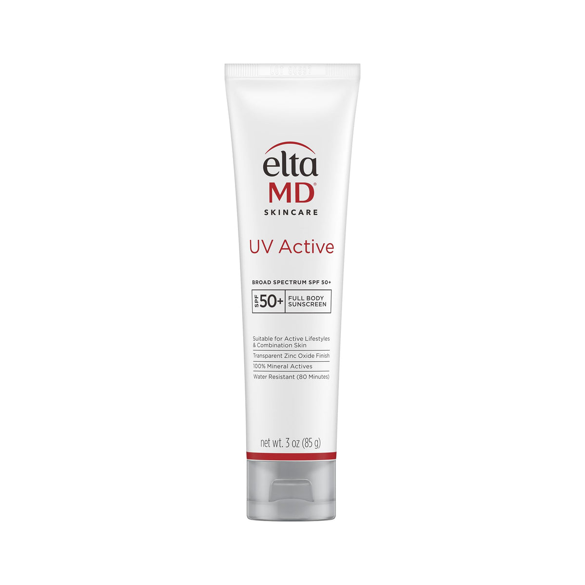 White Smoke EltaMD UV Active 100% Mineral Sunscreen with Zinc Oxide, SPF 50+, 3 oz