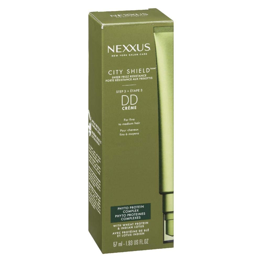 Dark Olive Green Nexxus City Shield Hair Crème, for All Hair Types 1.93 oz