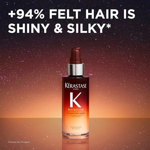 Saddle Brown Kerastase Nutritive 8H Magic Night Serum – For Dry Hair, Travel, 1.01 Fl Oz