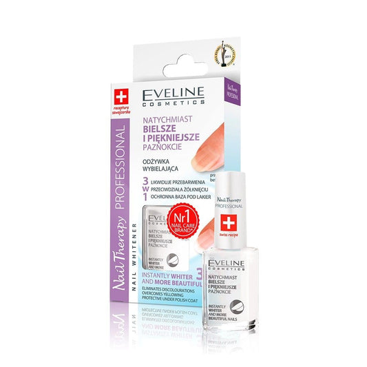 White Smoke Eveline Cosmetics 3 In 1 Instantly Whiter Nail Whitener