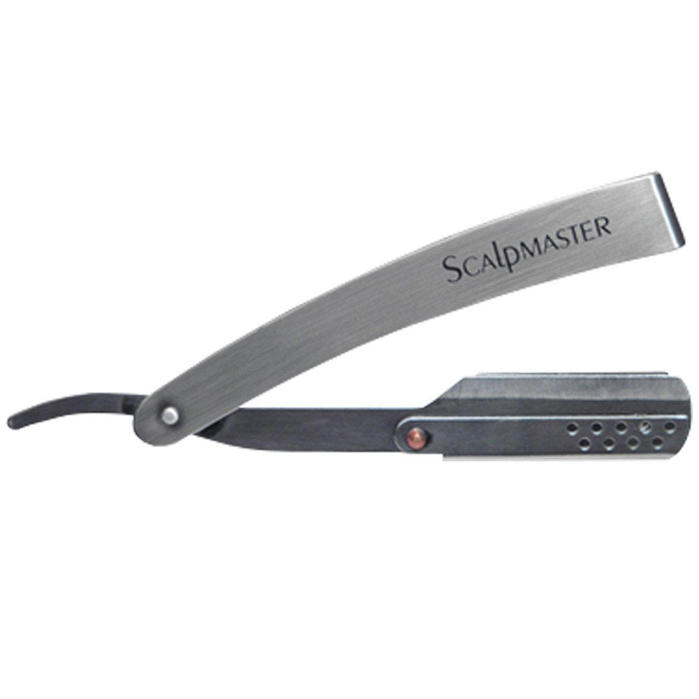 White Smoke SCALPMASTER Barber Salon Straight Edge Grooming Shaving Razor Blade SR-SC1200