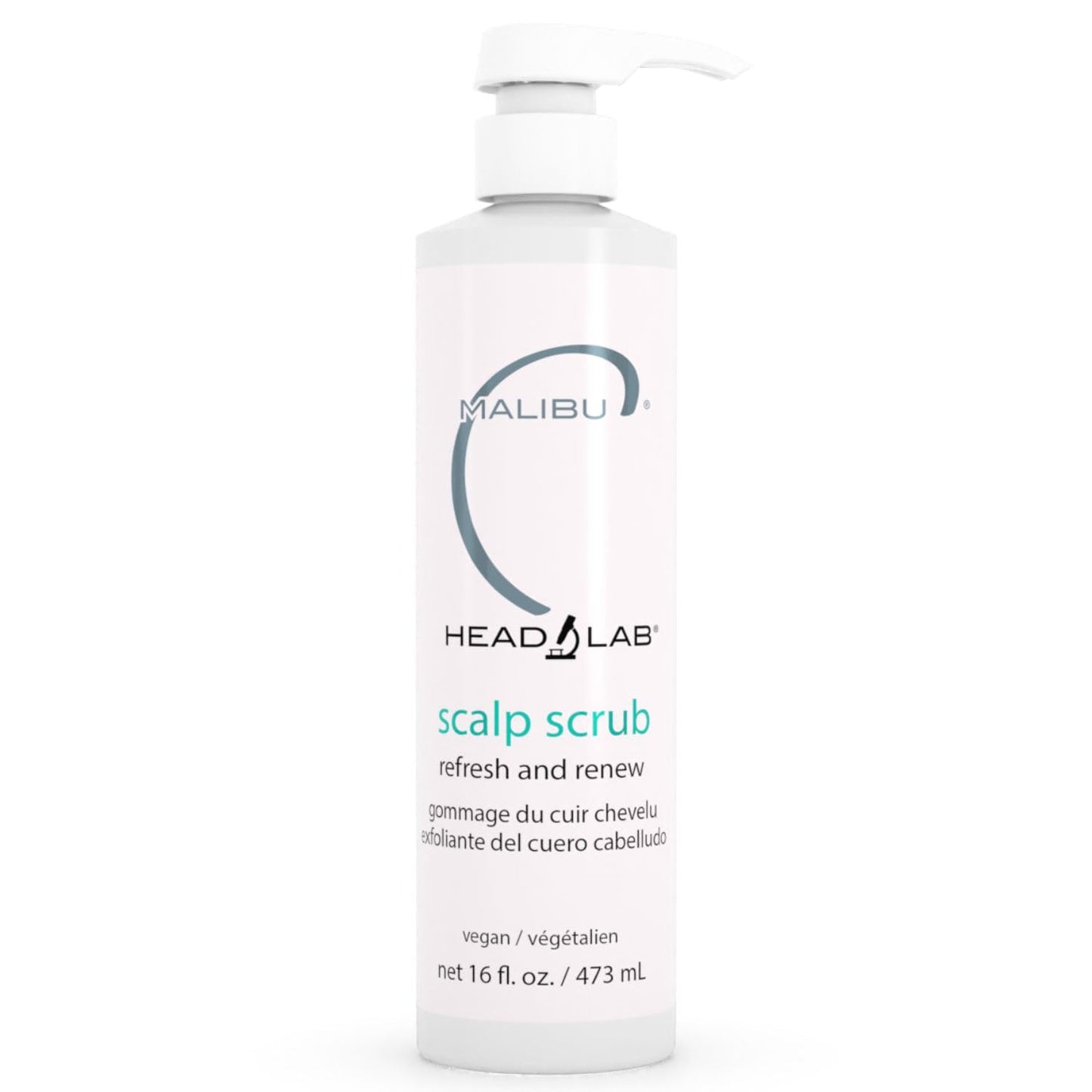 White Smoke Malibu C Head Lab Scalp Scrub - Gentle Scalp Exfoliator Enriched with Activated Charcoal. Jojoba Esters for Improved Scalp Health - Clean, Vegan Hair Care (6 oz)