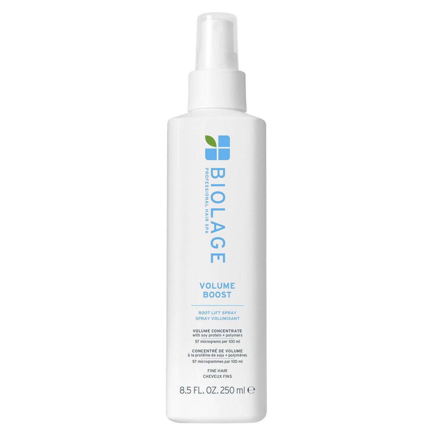 White Smoke Biolage Volume Boost Volumizing Spray - Adds Bounce, Movement & Fullness, Root Lift Spray for Fine Hair, Soy Protein & Polymers, Paraben-Free & Vegan, 8.4 Fl Oz