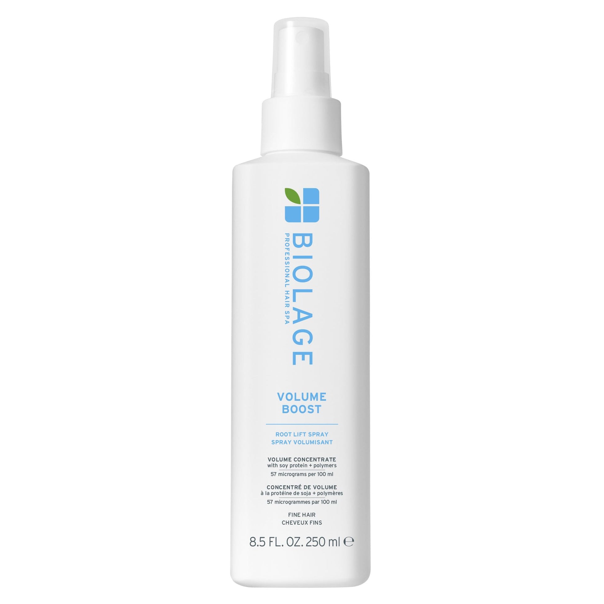 White Smoke Biolage Volume Boost Volumizing Spray - Adds Bounce, Movement & Fullness, Root Lift Spray for Fine Hair, Soy Protein & Polymers, Paraben-Free & Vegan, 8.4 Fl Oz
