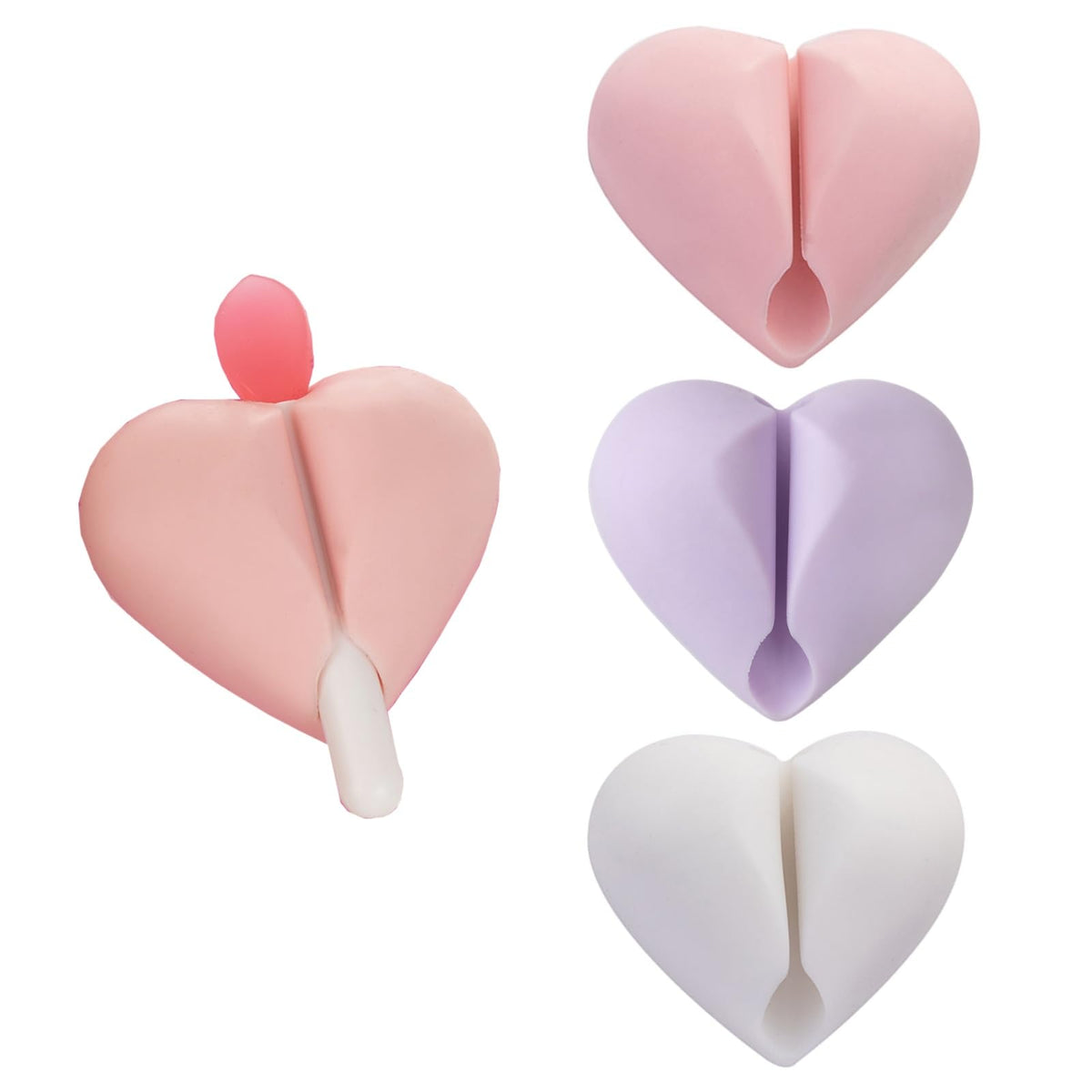 White Smoke Veseek Lip Brush Covers,Lip Balm Brush Compatible with LANEIGE Lip Sleeping Mask,Silicone Sleeve Protector for Lip Brushes
