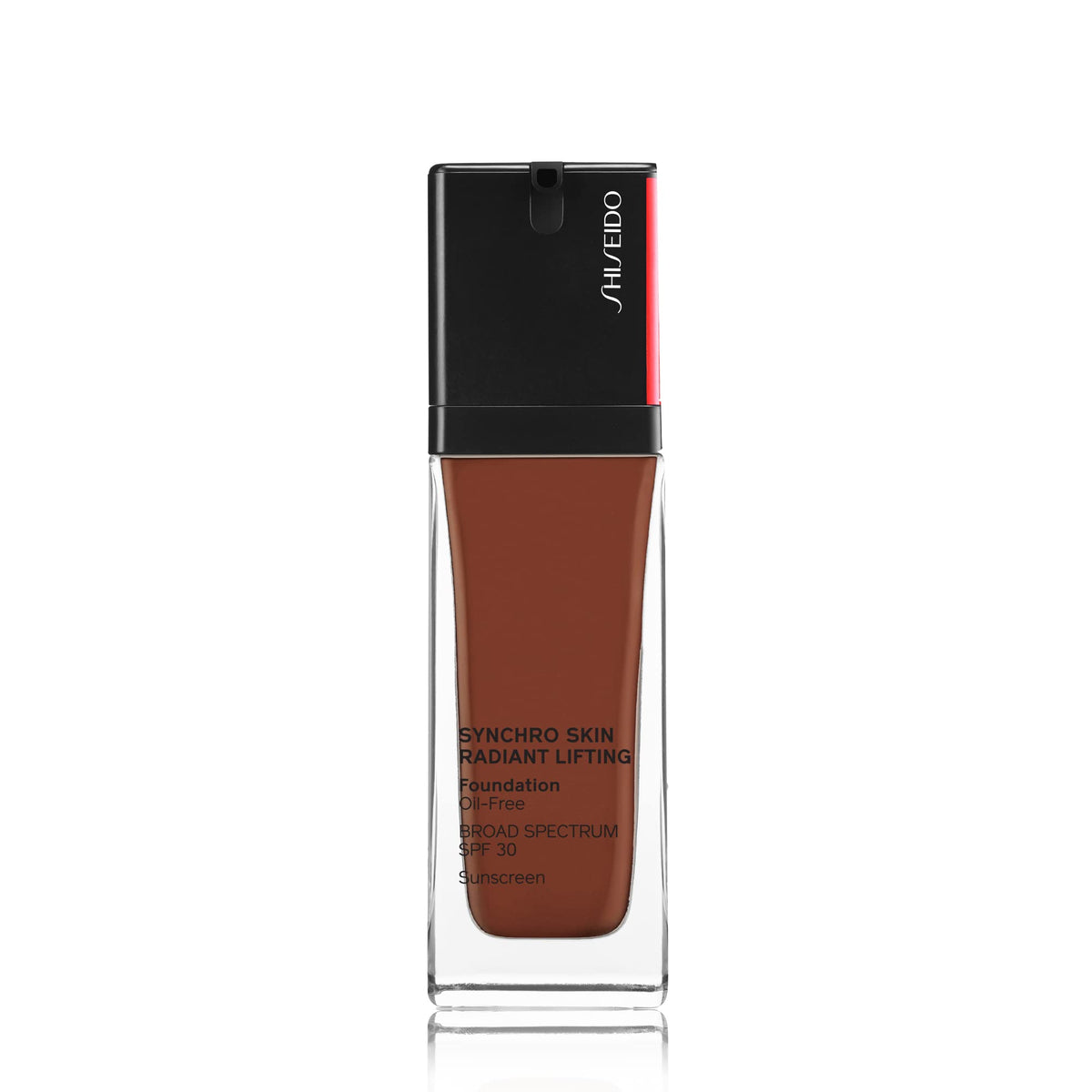 Saddle Brown Shiseido Synchro Skin Radiant Lifting Foundation SPF 30, 450 Copper - 30 mL - Medium-to-Full, Buildable Coverage - 24-HR Hydration - Transfer, Crease & Smudge Resistant - Non-Comedogenic