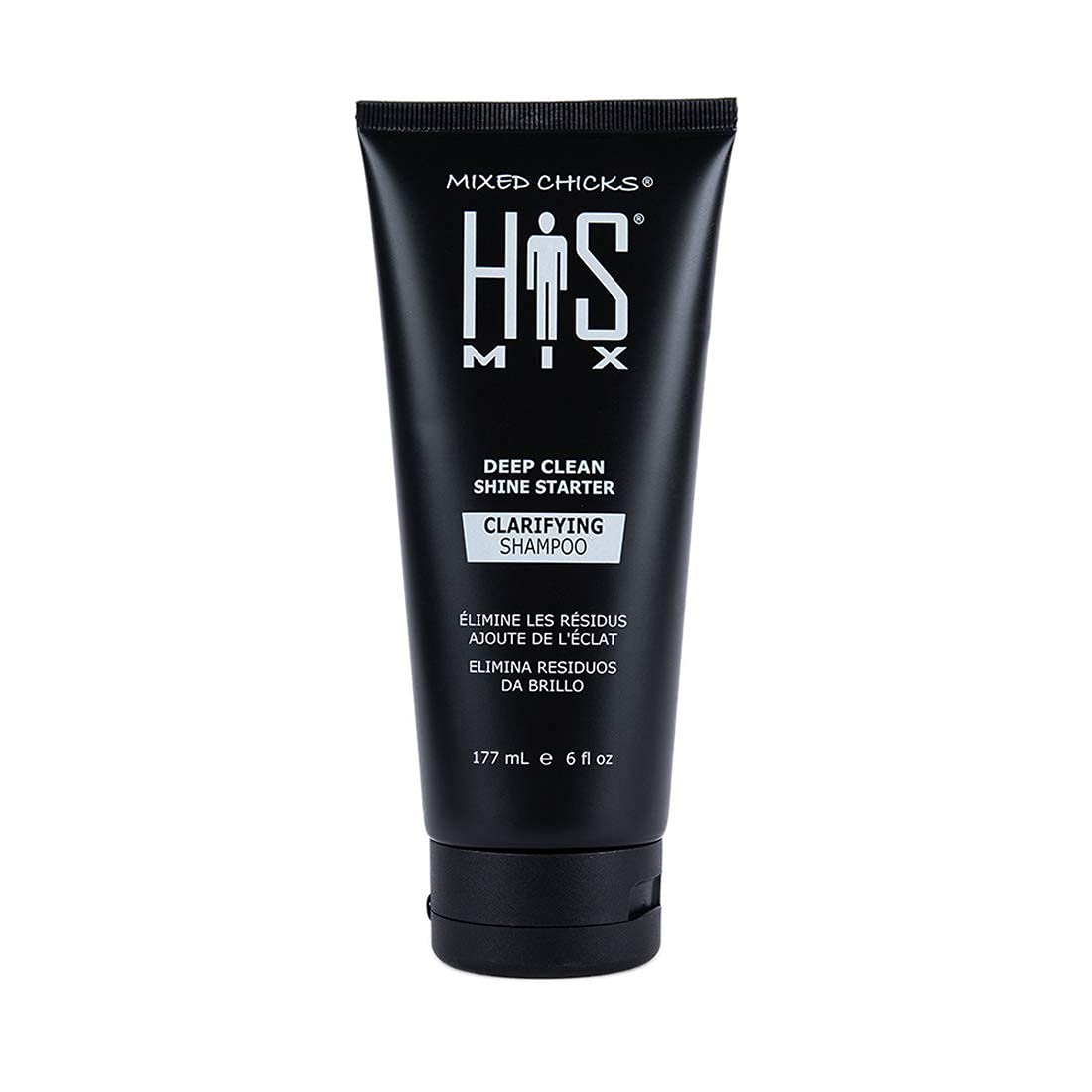 White Smoke Mixed Chicks HIS MIX Deep Clean Shine Starter Clarifying Shampoo for Men, 6 fl. oz. / 177 ml.