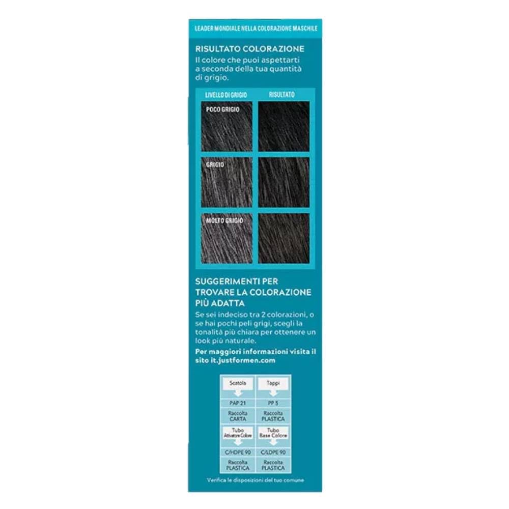 Light Sea Green JUST FOR MEN Color Gel Mustache & Beard M-55 Real Black 1 Each (Pack of 6)