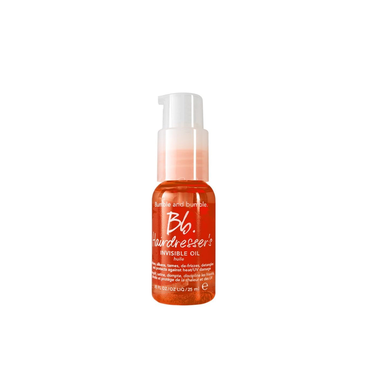 White Smoke Bumble and bumble. Hairdresser's Invisible Oil Frizz-Reducing Hair Oil | Heat Protection, Anti Frizz + Shine | Curly, Wavy, Straight | With Grapeseed, Coconut + Argan Oils, Travel Size, 0.85 Fl Oz