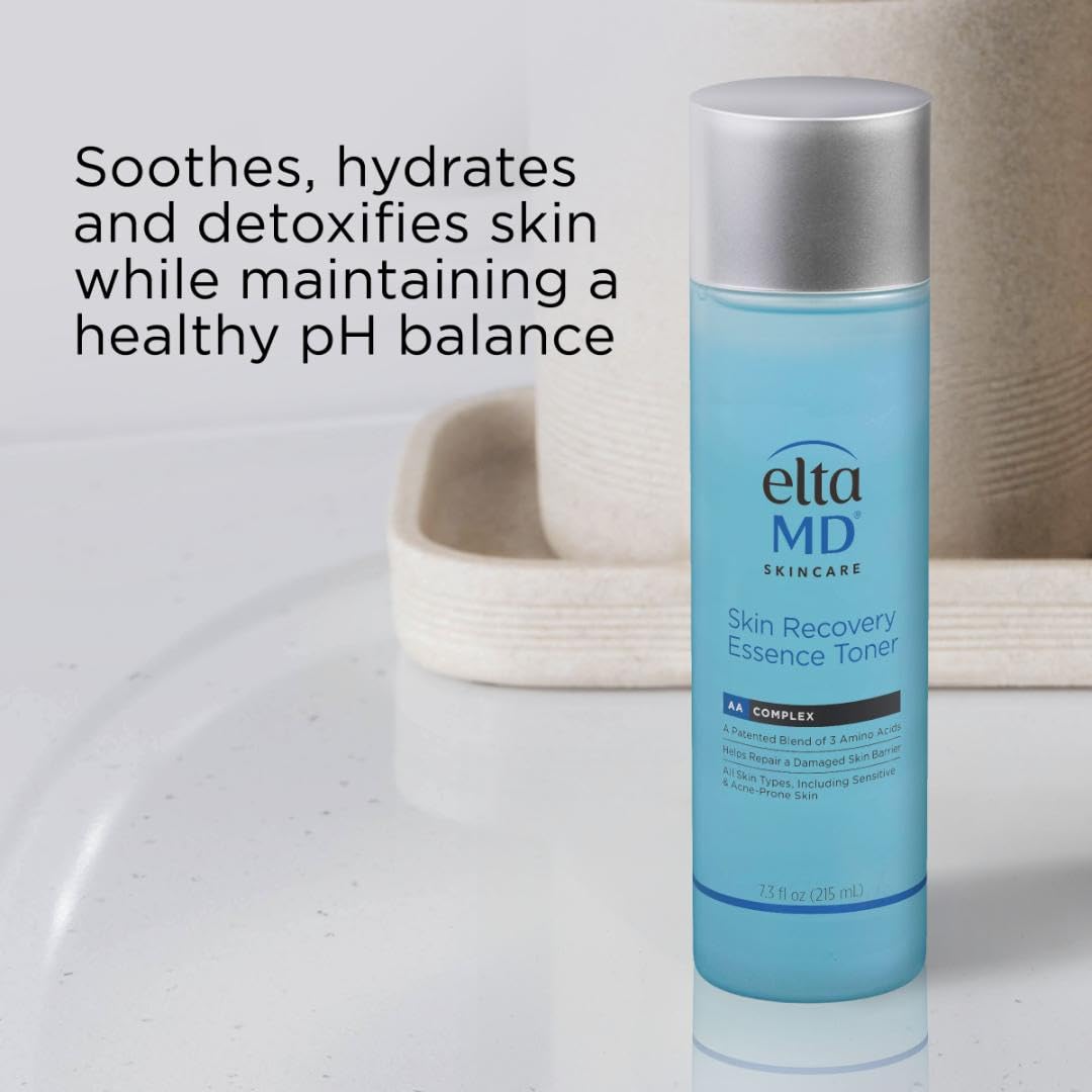 Light Gray EltaMD Skin Recovery Essence Hydrating Face Toner, Alcohol-Free, 7.3 oz