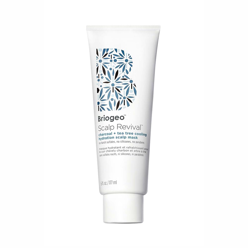 White Smoke Briogeo Scalp Revival Charcoal + Tea Tree Cooling Hydration Scalp Mask