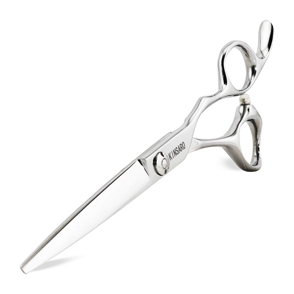 White Smoke 6 Inch Professional Hair Scissors Professional 440C Stainless Steel Hair Cutting Scissors – Hand-Sharpened Japanese Blades, Ergonomic Handle, Ultra-Sharp Barber Shears for Thick Hair & Dog Grooming