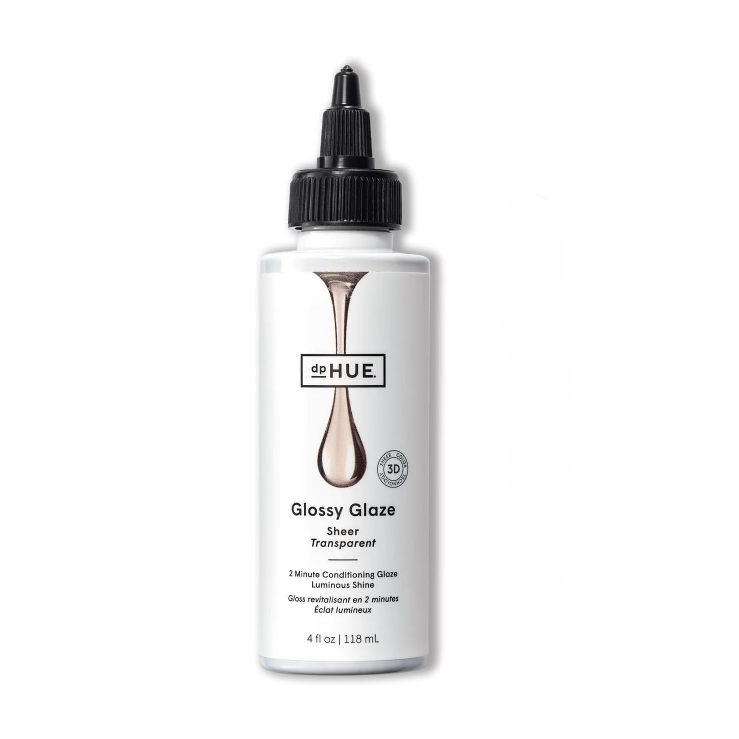White Smoke dpHUE Glossy Glaze, Sheer - In-Shower Liquid Hair Gloss for Luminous Shine - Paraben, SLS & SLES Sulfate Free - Leaping Bunny Certified