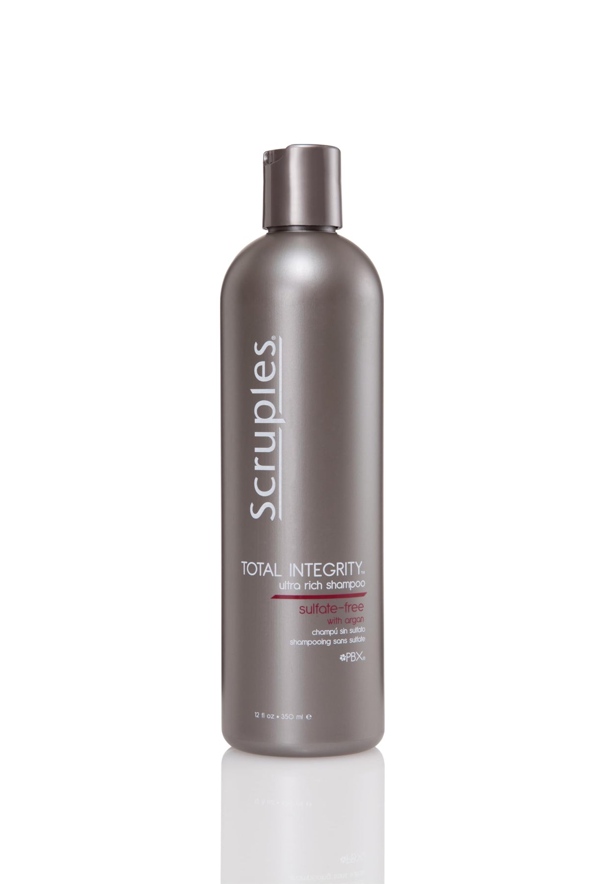 Dim Gray Scruples Total Integrity Shampoo - Professional Argan Oil Shampoo - Nourishes Chemically Treated Hair and Prolongs the Life of Hair Color - Ultra-Rich & Sulfate-Free Color Safe (12 oz)