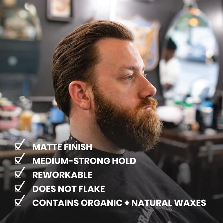 Black Billy Jealousy Headlock Hair Molding Cream, Hair Styling Cream for Men with Strong All-Day Hold, Natural Matte Finish Styling Agent for All Lengths, 3 Ounce